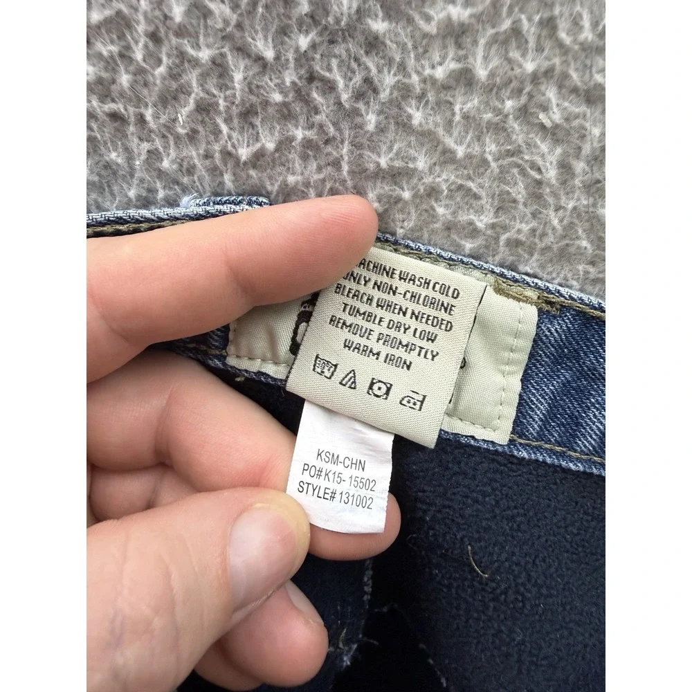 Old Mill Jeans Mens 34x30 Blue Denim Fleece Lined Workwear‎ Chore Barn Outdoors